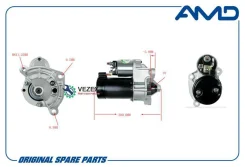 ������� (1,1KW 9T) Citroen (C3) (1,1) (1,4) (1,6) (2002-2009) Peugeot (206) (1,1) (1,4) (1,6) (1998-) (306) (1,1) (1,4) (1,6) (1993-) (307) (1,4) (1,6...