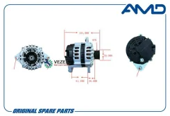 ��������� (85A) (POLY-V6) Chevrolet (Lacetti J200) (1,4) (1,6) (Aveo T200, T250) (1,4) AMD Amdel587 AMDEL587 ����