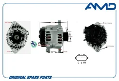 ��������� (110A) Hyundai (Solaris RB) (2014-) KIA (Rio UB) (2014-) AMD Amdel661 AMDEL661 ����