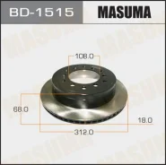���� ��������� Masuma BD1515 Toyota LAND Cruiser Prado / GDJ150L BD1515 ����