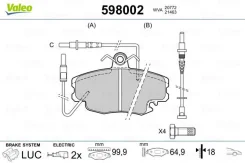 ������� ��� Logan � �� 598002 Valeo 598002 ����