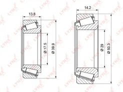 ��������� ������� Lynxauto WB1124 �� 2�� WB1124 ����