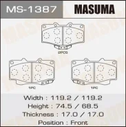 ������� ��������� �������� Masuma MS1387 AN458WK, NP1098, P83009 MS1387 ����