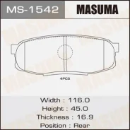 ������� ��������� �������� Masuma MS1542 AN756K, NP1064, P83098 MS1542 ����