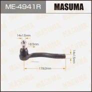 ���������� ������� Masuma ME4941R Nissan Teana / J31 0006 ME4941R ����