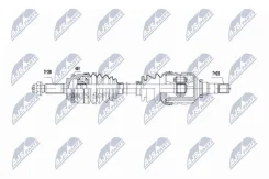 ������ ������! 914mm Toyota Corolla E12 1.4VVTI/1.6VVTI 01-06 NTY Npwty056 NPWTY056 ����