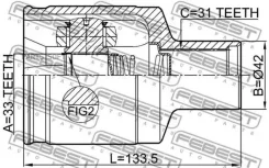 ���� ���������� ������ 33X35.7X31 Febest 2411Dustawdrh 2411DUSTAWDRH ����