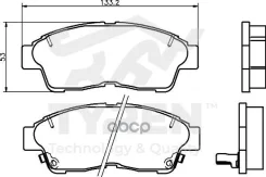 ������� ��������� �������� �������� Toyota Carina E 92, Corolla (E10, E11) 97, RAV4 94 Tyren ���. TYR1218621 TYR1218621 ����