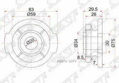����� ��������� Toyota Hiace 89-04 / Dyna 95-99 SAT ST-41651-28050 ST4165128050 ����