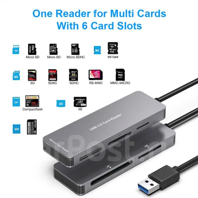 ��������� SD/MS/CF/XD/TF/M2 ���. 7062. ��������� SATA ����