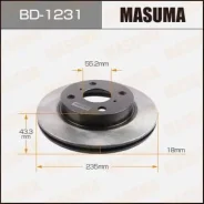 ���� ��������� Masuma, front Toyota VITZ, Yaris / NCP1#, SCP1#, NLP10 [��.2] BD-1231 Masuma, �������� BD1231 ����