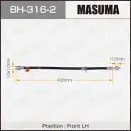 ����� ��������� Masuma T- /front/ Corolla #E10#, #E110, 111 LH BH-316-2 Masuma, ����� �������� BH3162 ����