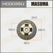 ���� ��������� Masuma 230*150*26*24.0 HCD035U Masuma HCD035U ����