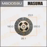 ���� ��������� Masuma 250*160*23*26.1 (1/5) MBD059U Masuma MBD059U ����