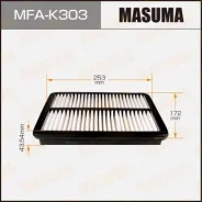 ��������� ������ A2517 Masuma LHD KIA/ Sportage/ V2000, V2700 04- (1/40) MFA-K303 Masuma MFAK303 ����