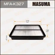 ��������� ������ A9424 Masuma LHD KIA/ Sorento/ V2000, V2200 09- (1/40) MFA-K327 Masuma MFAK327 ����