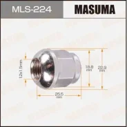 ����� ������ ����� MLS-224 12x1.5 L=25.5 ��� ����=19�� (Masuma) MLS-224 Masuma MLS224 ����