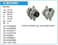 ��������� Isuzu 6BG1 / 6WF1, Giga, CXH5MF 24V, 50A Motorherz ALH9009GB ����