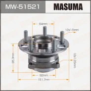 ��������� ���� Masuma rear Honda CR-V / RM1 11- MW-51521 42200-T0B-951 ����