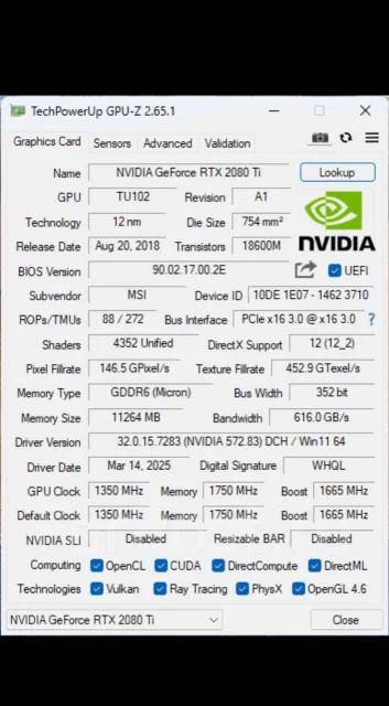 GeForce RTX 2080 Ti ����