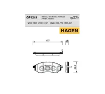������� ����. �������� Hagen Renault Samsung QM5 Sangsin brake ���. gp1249 GP1249 ����