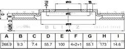 ���� ��������� | ��� | Toyota Corolla 02-/Yaris 99- Blitz BS0670 BS0670 ����