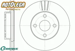 ���� ��������� ���. G-brake Toyota Corolla NZE12# 00-06, Carib AE95 94- GR-02860 ����