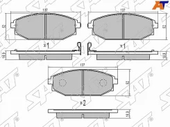 ������� ��������� �������� ST-58101-M1A00 �������� ������������� SAT ����� SP1053 58101-M1A00 G00075 Hyundai Galloper 91-/Mitsubishi Pajero 97-02/KIA...