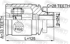 ���� ���������� 33x42x28 | ����� ���� | Febest 0411CU20RH 0411CU20RH ����