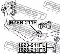 ���� ������������� �������� ������ Mercedes BENZ E-Class 211 4 Matic 2002-2009 Febest 1623211FR 1623211FR ����