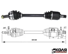 ��������� ��� �������� R HO8083 Honda CRV RD1 � 1995 �� 1998 ��� 26T*55 27T*40 627mm (CCL) 44010S10010 ����