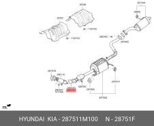    (287512V000 ) Hyundai KIA Mobis 287511M100 287511M100 