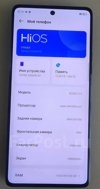 Tecno Camon 30. �/�, 256 �� ����