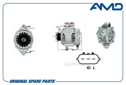 ��������� 12V 70A Suzuki Grand Vitara II 2.0 05-15/ Liana 1.6 02-/ Sx4 1.3 06-/ Swift 1.3 05- AMDEL572 ����