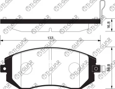 ��������� ������� �������� /�������� �������� 4�� /TI-GUAR ��� Subaru Impreza GR 2003-2016 Forester SH# TG-1836 PN7493 BP27493 26296AE150 26296AE190 2...
