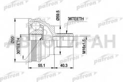    36x59.5x30 AUDI: A3 03 -, A3 Sportback 04 -, SEAT: Altea 04 -, Toledo III 04 -, Skoda: Octavia 04 -, VW: Caddy III  PC...