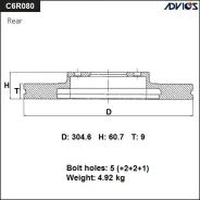 ���� ��������� Advics C6R080B ������ ADS C6R080B ����