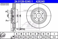 ���� ��������� Nissan Navara/Pathfinder ATE 24.0128-0240.1 24012802401 ����