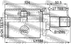���� ���������� 24x44x27 | ����� ��� | Febest 1911F30LH 1911F30LH ����