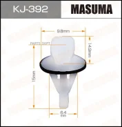 ������! Honda Accord 08 Masuma KJ-392 KJ392 ����