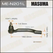 ���������� ������� �����! Nissan Qashqai 07 Masuma ME-N201L MEN201L ����