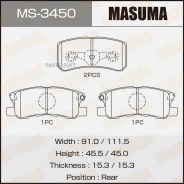 ������� �������� ������! Peugeot 4007 2.2HDi/2.4, Citroen C-Crosser 2.2HDi 07 Masuma MS-3450 MS3450 ����