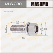 ���� ��������� ������ ! M14x1.5x47Audi 80/100/A2-A8 80, VW Golf 92 Masuma MLS-230 MLS230 ����