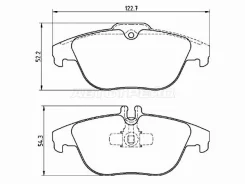 ������� ��������� (�����) Mercedes-Benz C-Class 07-15 / E-Class 09-17 Brembo P 50 104, ������ P50104 ����