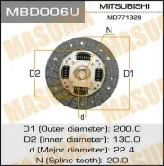 ���� ��������� MBD006U ��� Mitsubishi ������������� Exedy ������ MB937230 MD701167 MD701191 MD701193 MD701194 MD701195 MBD006U MB-03 ������ 200-130-20...