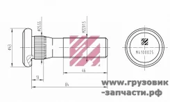 ���� �������� DAF M22*1.5 L=84 �������� Marshall M4100025 M4100025 ����