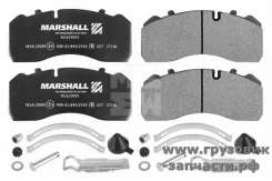 ������� ��������� �������� BPW, MAN, MB, Iveco, SAF (Knorr SB/SN6) 210*92*30 Marshall M2629095 M2629095 ����