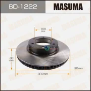 ���� ��������� Toyota/Lexus LC Prado 120/GS/ 02- �����. ����. Masuma BD1222 BD1222 ����