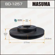 ���� ��������� Toyota Auris -18 �����. Masuma BD1257 BD1257 ����