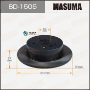 ���� ��������� Masuma, rear Toyota Camry / ASV50L. RUS [��.2] Masuma BD1505, ������ BD1505 ����